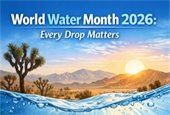 World Water Month graphic created by ai with link