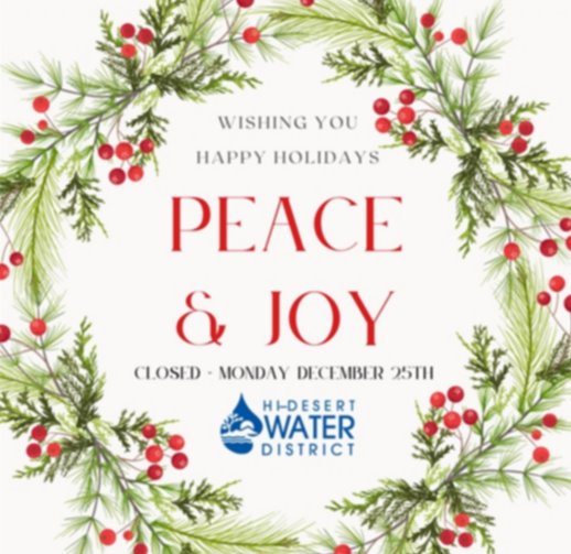 Happy Holidays - Closed Monday December 25th