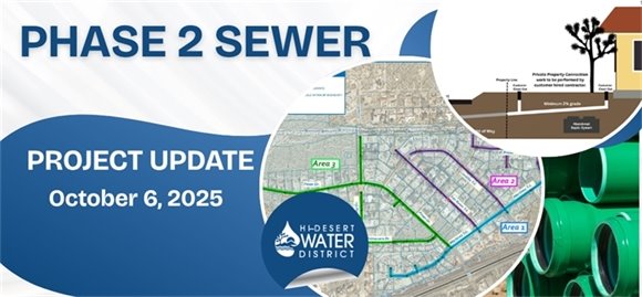 weekly phase 2 sewer project update banner with photos png image