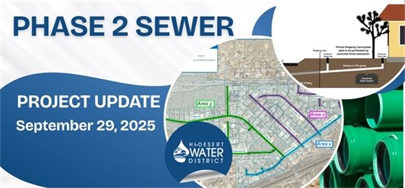 weekly phase 2 sewer project update banner with photos png image