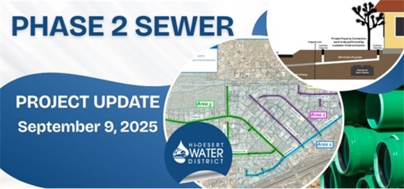weekly phase 2 sewer project update banner with photos png image