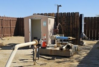 Well 18E Chlorination Building construction