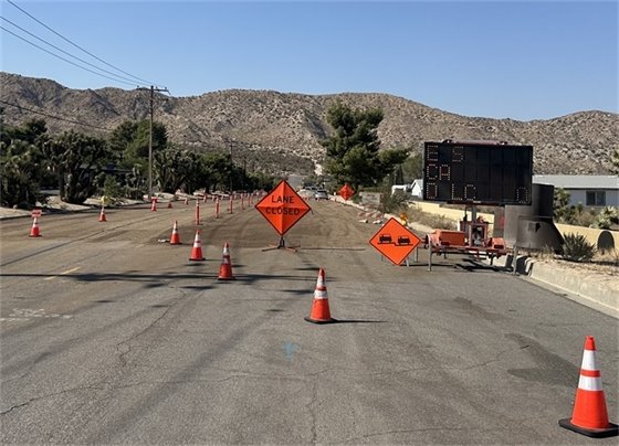Image of construction area and heavy equipment