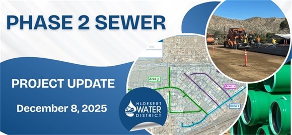 weekly phase 2 sewer project update banner with photos png image