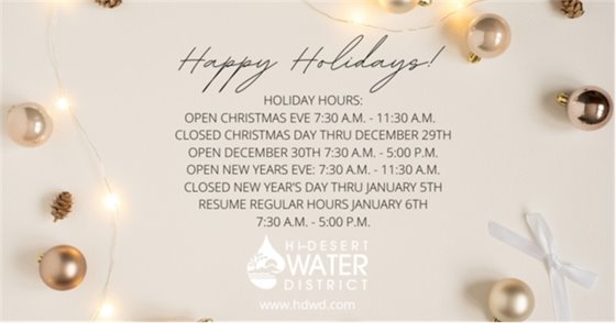 Holiday hours