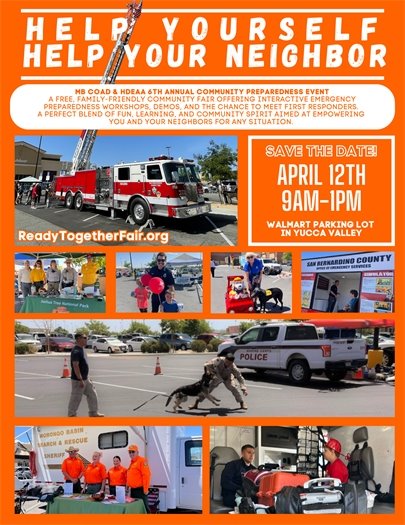 Help Yourself Help Yourself Emergency Event 4/12/2025 Flyer