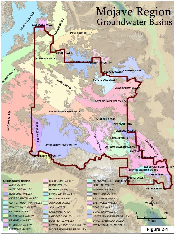 Mojave Water Agency Groundwater Basins 