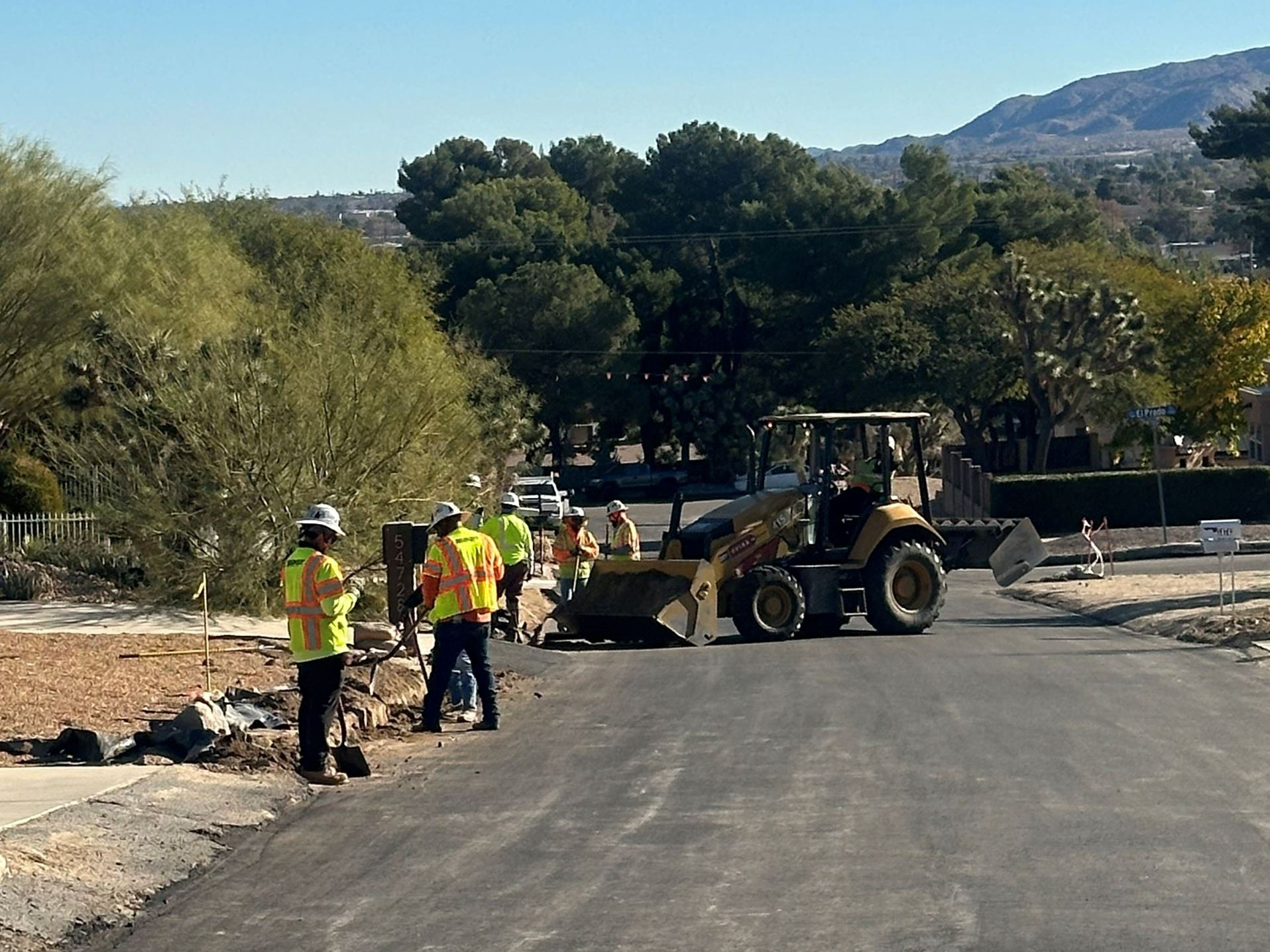 Photos showing sewer construction in Country Club neighborhood